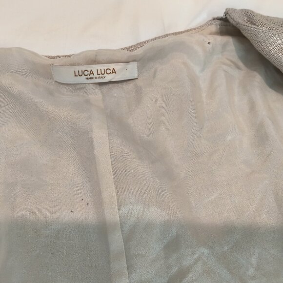 Luca Luca Silver shimmery top and skirt Italy size 40 - Picture 11 of 11